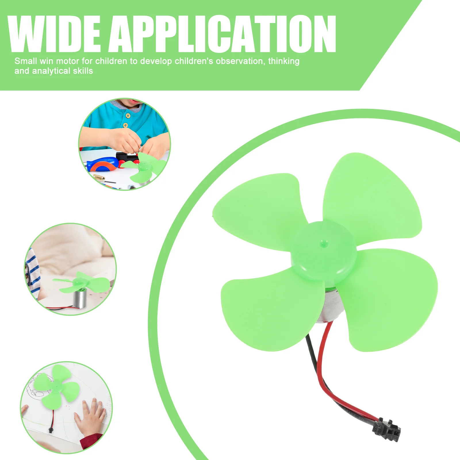 Generador de viento pequeño para estudiantes, experimento científico, juguete educativo, Kit de Motor de Metal, herramienta, generador de viento