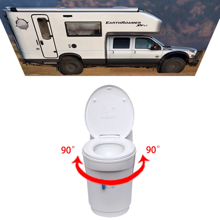 

Intelligent Library Electrical Camper RV Toilet Bowl Is Made Of Lightweight PP Material For Comfort Room Toilet With Electric F