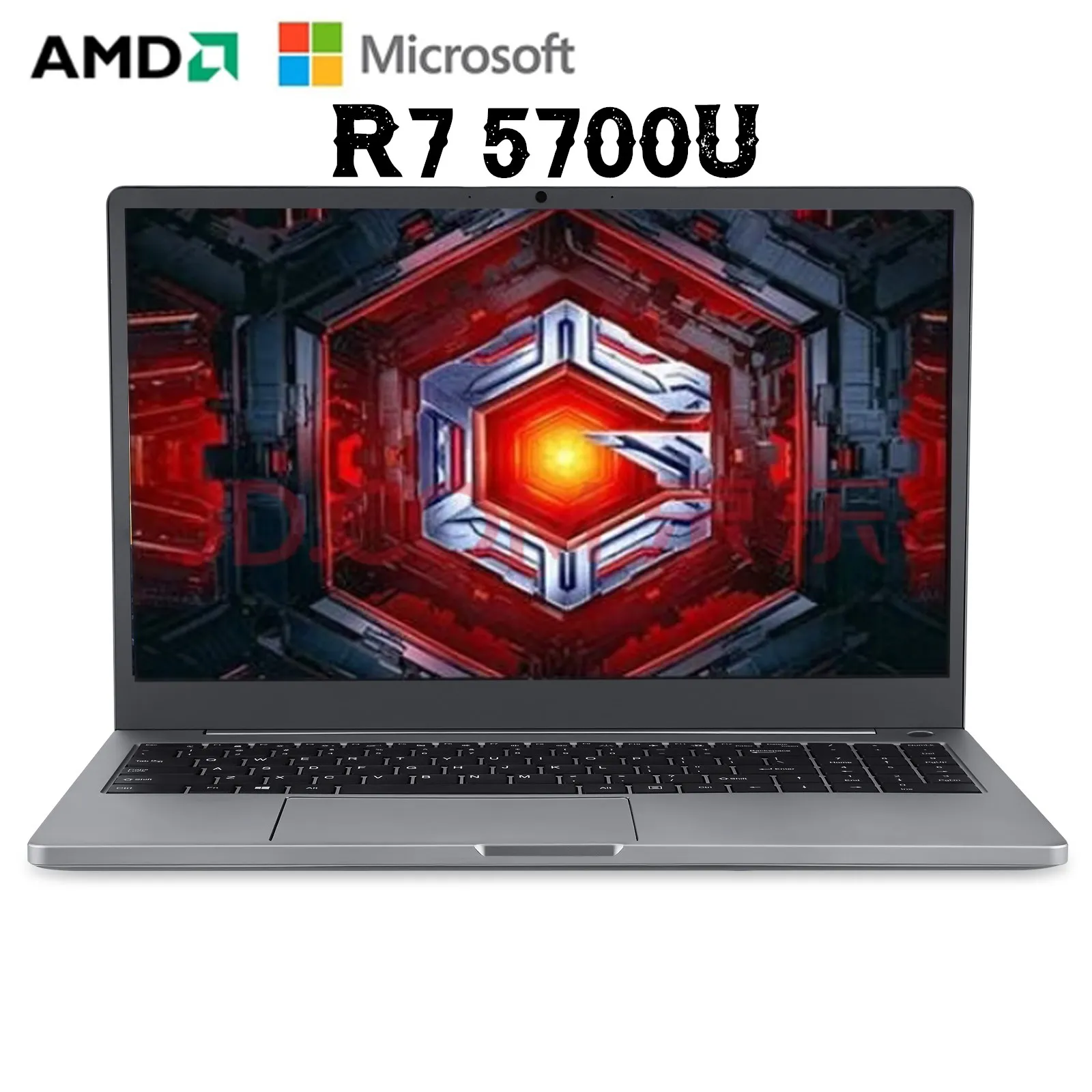 CARBAYTA 15.6 Inch AMD Ryzen 7 5700U Gaming Laptops Max Ram 64GB DDR4 MAX Rom 4TB SSD Windows10 11 Pro Notebook Bluetooth WIFI