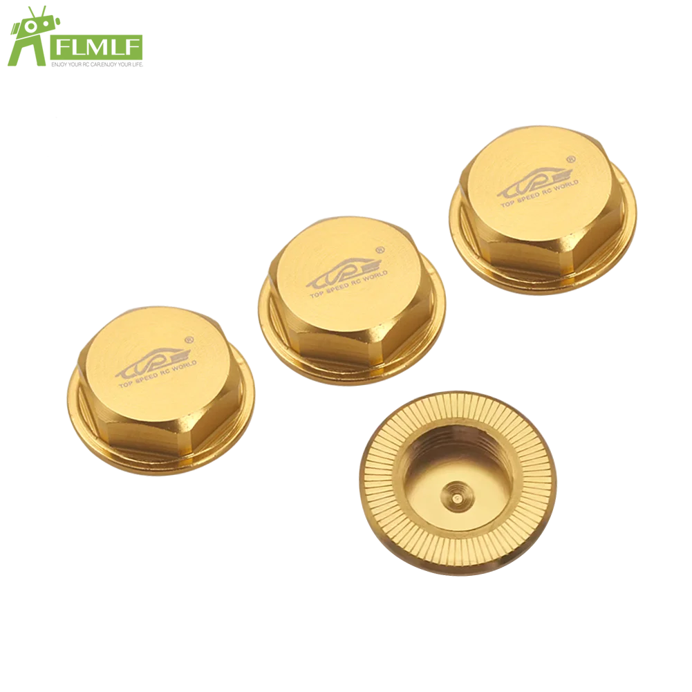 Porca de roda de liga 4 tamanhos 24mm, adequada para 1/5 hpi rofun baha rovan km baja 5b 5t 5sc ou losi 5ive t rc carro brinquedos peças de jogos