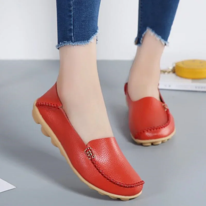 

2024, туфли на плоской подошве, женская обувь без шнуровки, женские мокасины, лоферы из натуральной кожи, женская обувь на плоской подошве, Sapato Feminino