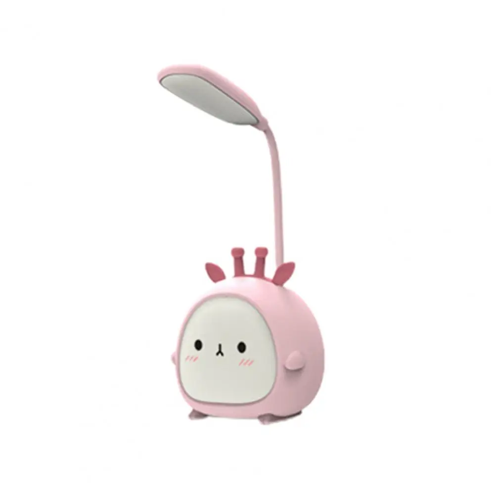 1 Set lampada da scrivania ricaricabile a luce morbida leggera Cartoon Animal Ear LED Night Light Home Decor
