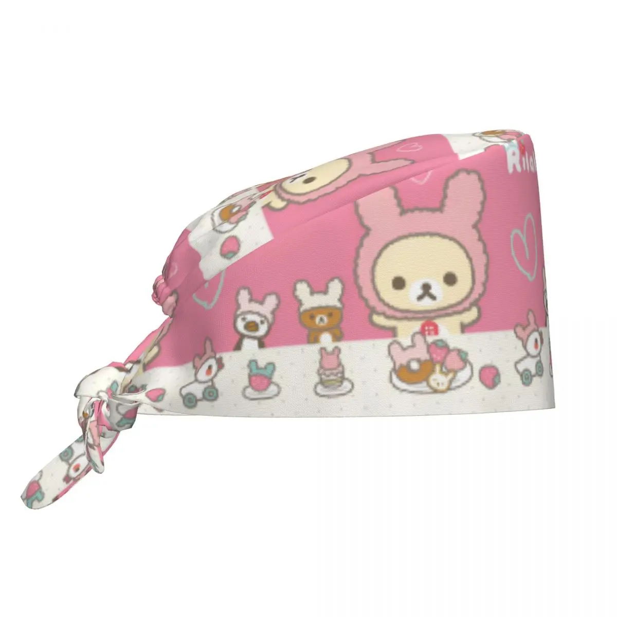 Car Drive Rilakkuma Esfoliante Caps Moda Laboratório Chirurgião Boné Cirúrgico Unissex Laboratório Médico Spa Bonés de Trabalho Chapéu