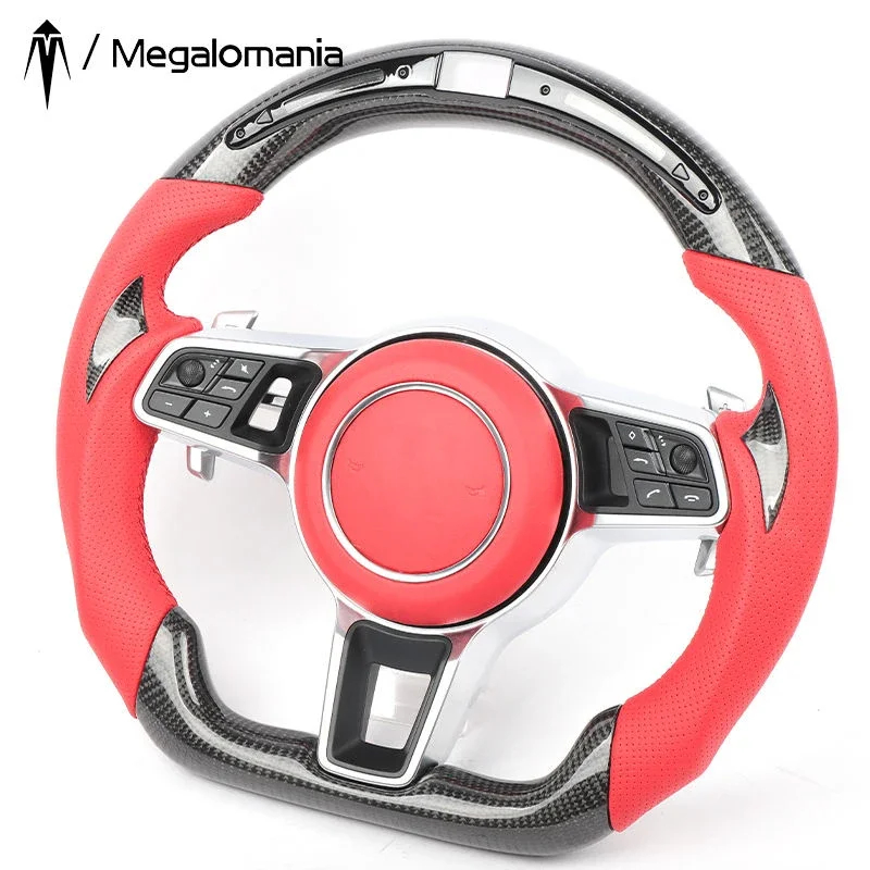 Genuine carbon fiber steering wheel for Porsche 911 971  987 997 is suitable for car interior decoration steering wheel custom