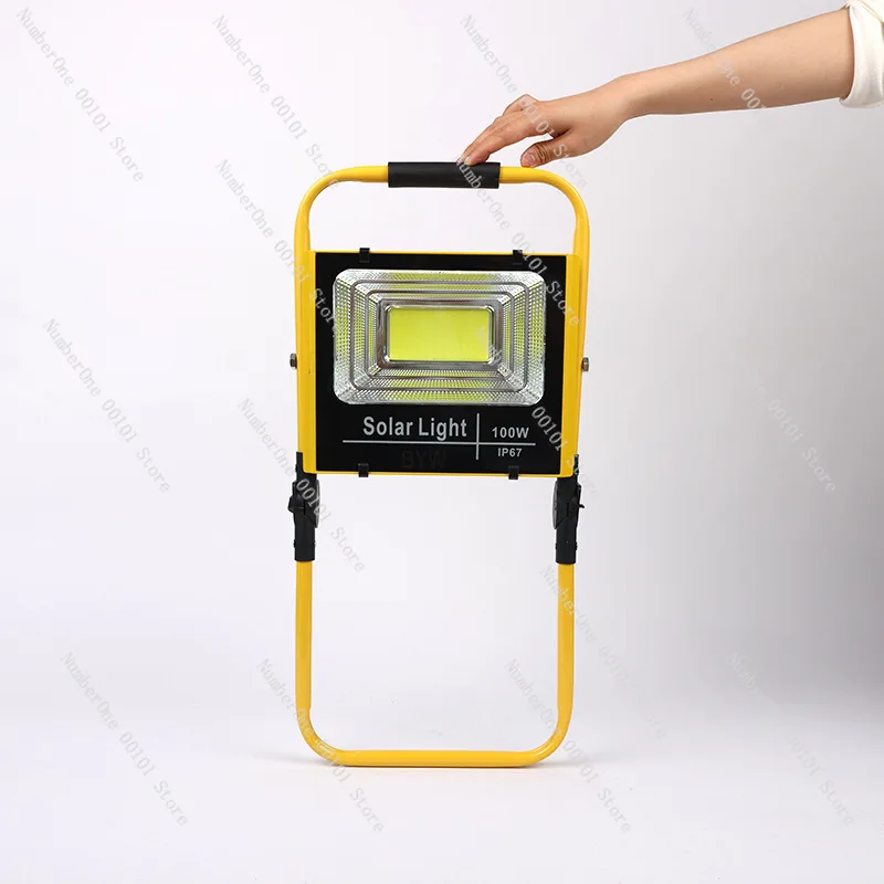 Waterproof high-power emergency floodlight Outdoor emergency lighting Night fishing light Foldable