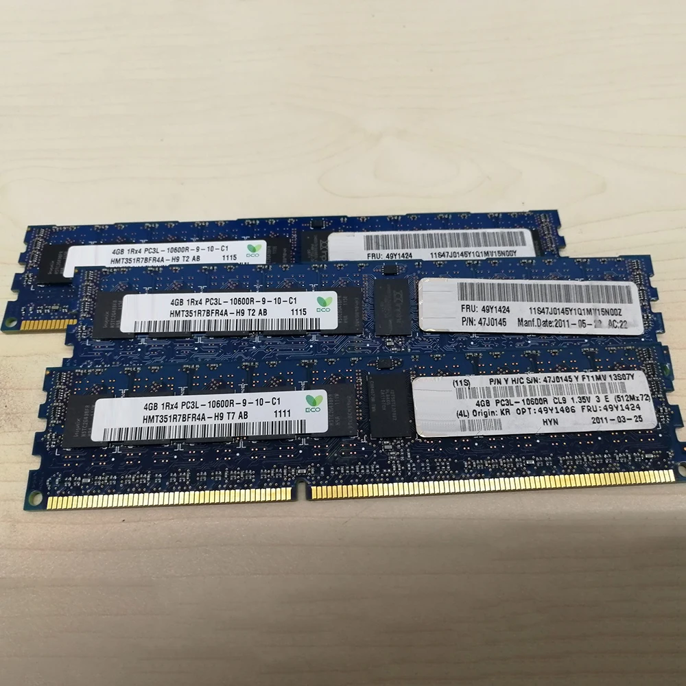 Серверная память 49Y1424 47J0145 49Y1406 для IBM 4 ГБ DDR3L 1333 МГц 1RX4 PC3L-10600R REG ECC RAM