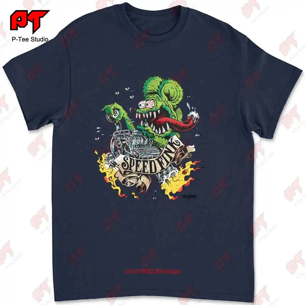 Ed Big Daddy Roth Rat Fink Speed Fink Engine T-shirt JI5U