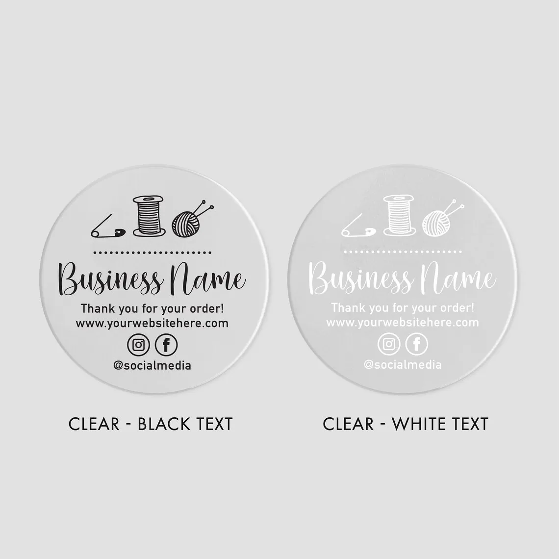 24pcs -40mm Custom Stickers Handmade products Labels Sheet Round Packaging Stickers  Your Text Here Textile Packaging