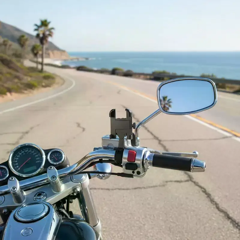 

Motorcycle Bicycle Highway Takeaway Cellphone Stand Moto Rearview Mirror Handlebar Mount