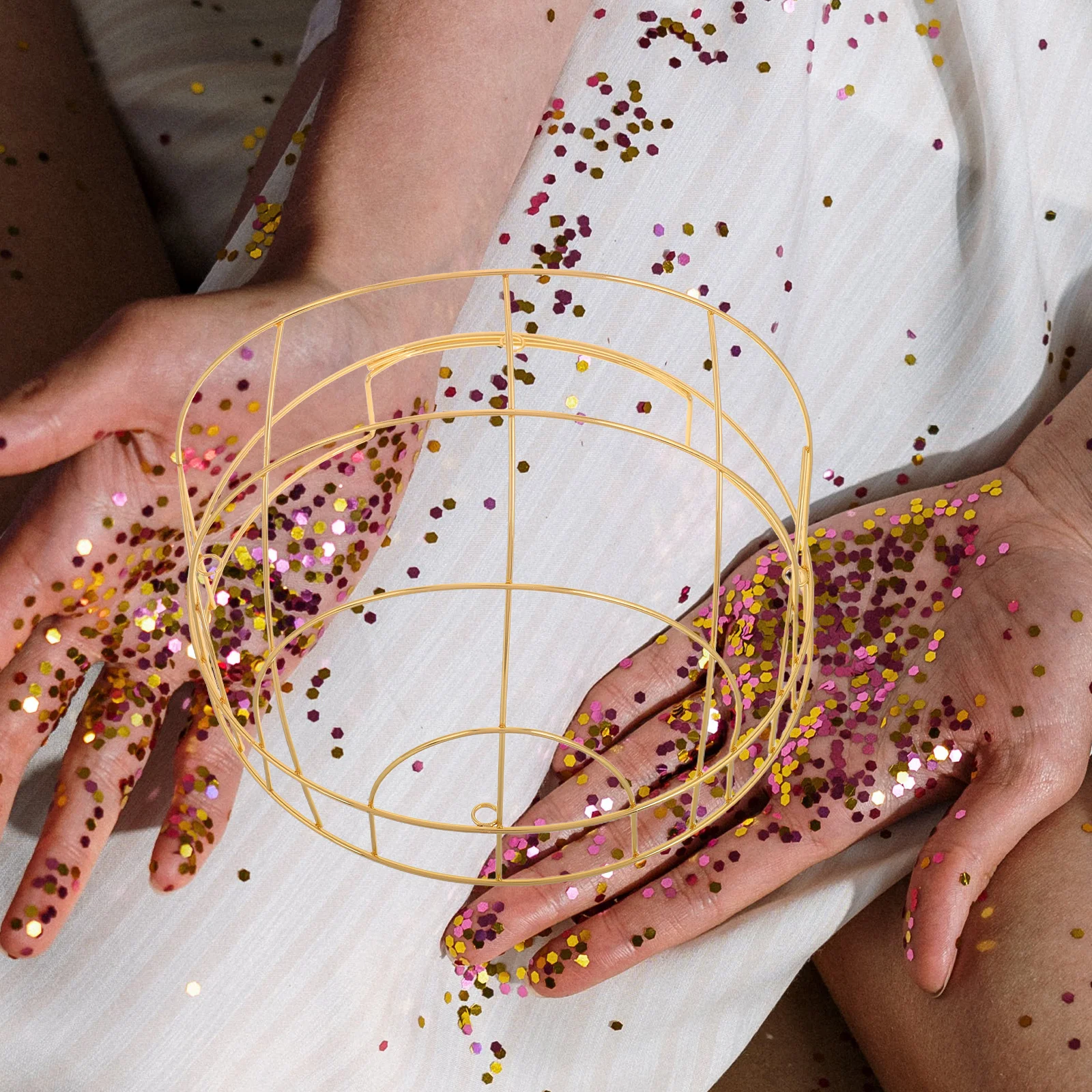 إطار التاج الصيني التقليدي غطاء الرأس القديم صنع ملحق لتقوم بها بنفسك قاعدة أغطية الرأس المعدنية لحفلات الزفاف Hanfu Craft