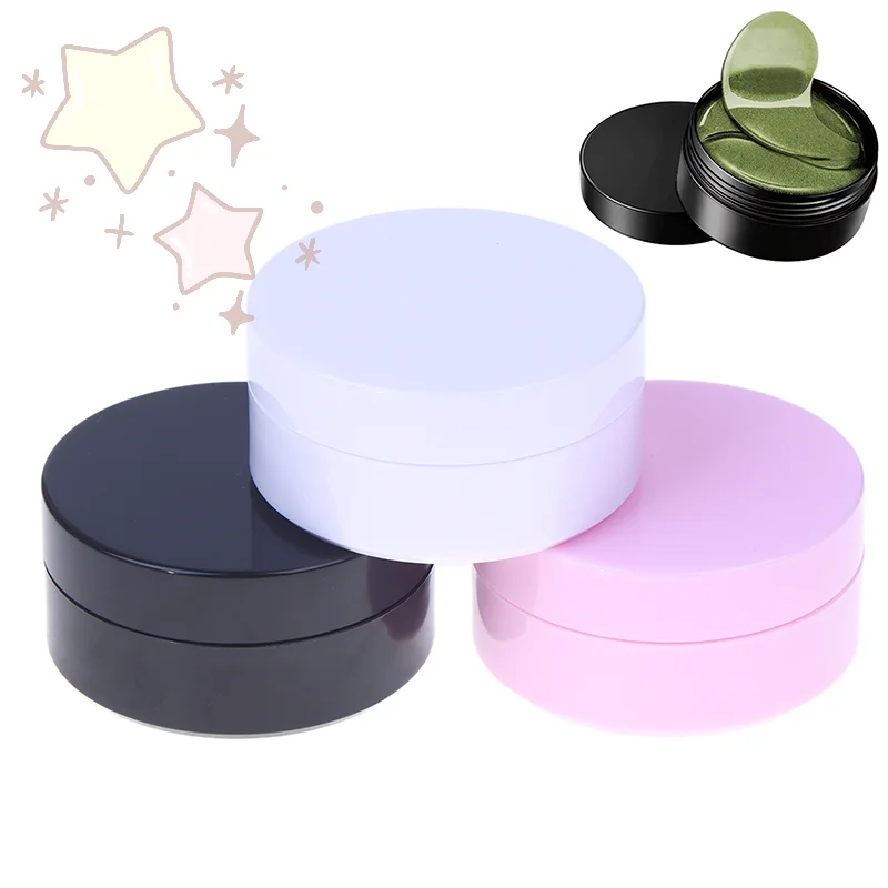 100 جرام فارغة واسعة الفم قناع عين جرة زجاجة مسطحة مع ملعقة كريم الجسم غسول التعبئة والتغليف زجاجة السفر الحاويات مستحضرات التجميل #1