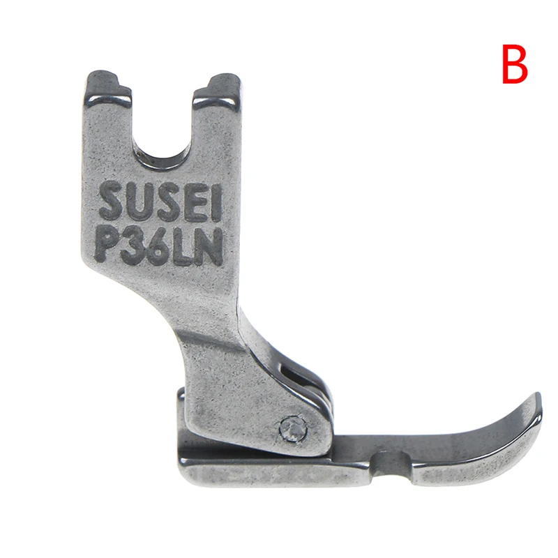 Ali-HMA73-1Pc P36LN / P36N Presser Foot Industrial Sewing Machine Flatcar Unilateral Presser Foot Steel-Sided Zipper Foot