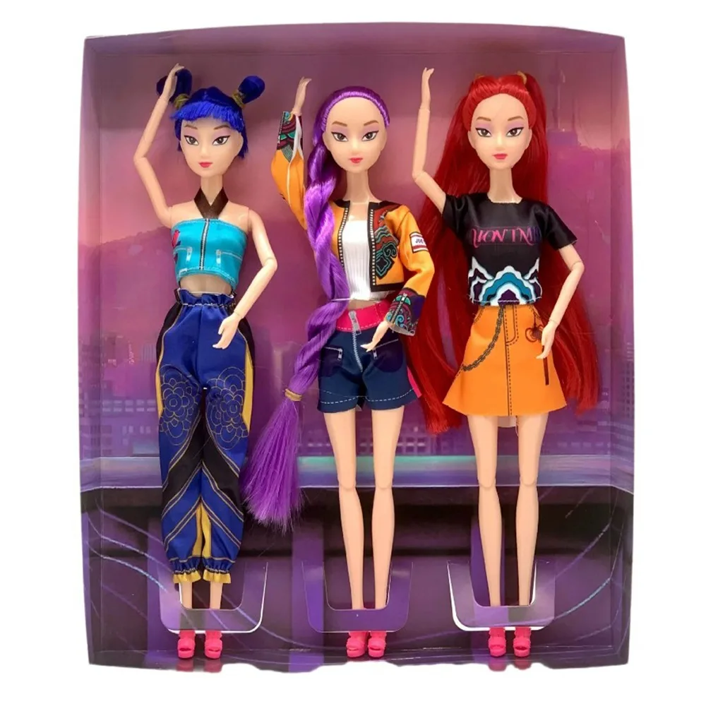 

K-Pop Demon Hunters Anime Girl Group 30cm Rumi Zoey Mira Vinyl Figurines Model Dolls Xmas Gift