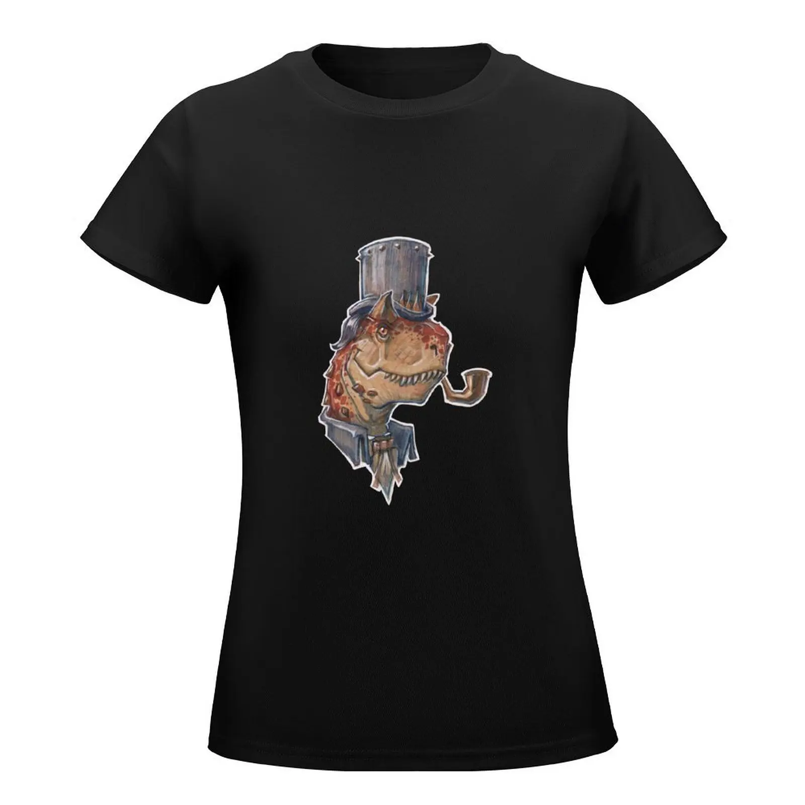 Fancy Carnotaurus Sticker T-Shirt female tops Blouse tees fashion woman blouse 2024