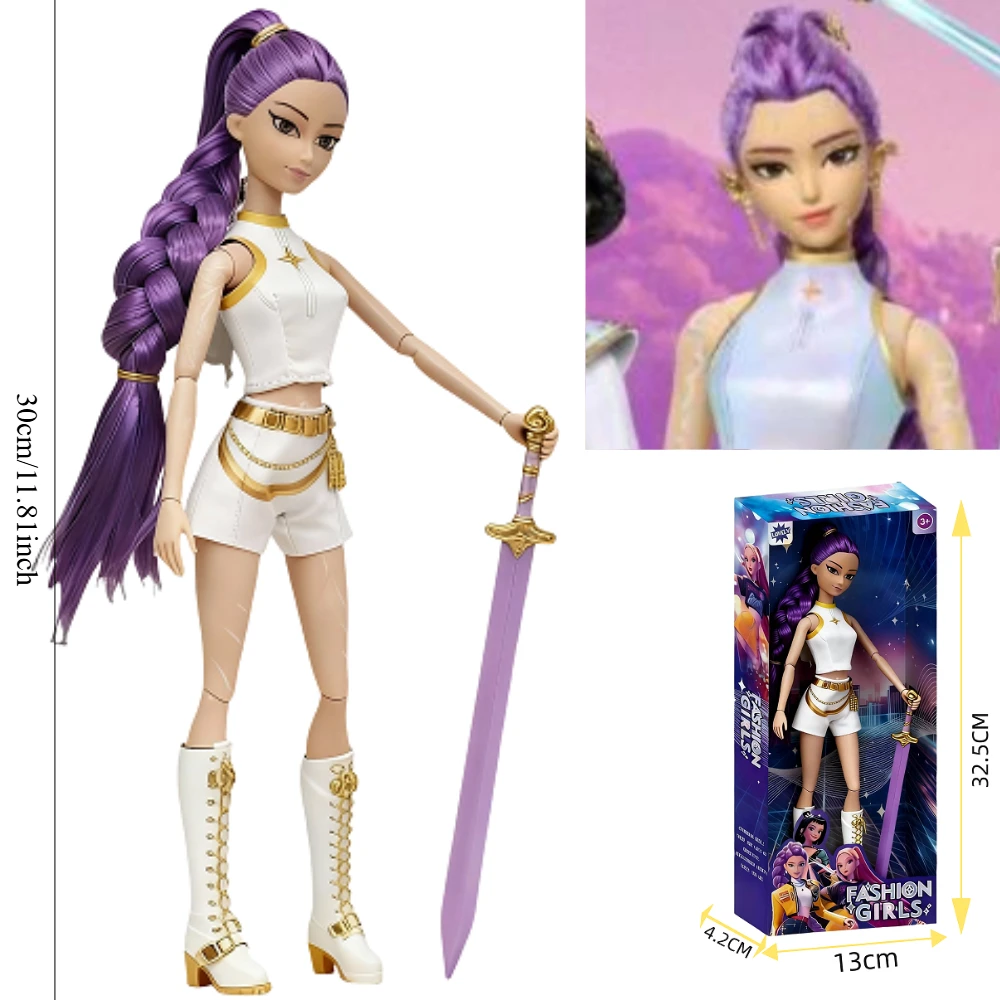 NUOVE action figure Kpop per ragazze - Demon Hunters Rumi Mira Zoey Bambole di plastica, bellissimo giocattolo da collezione, regalo ideale per bambini