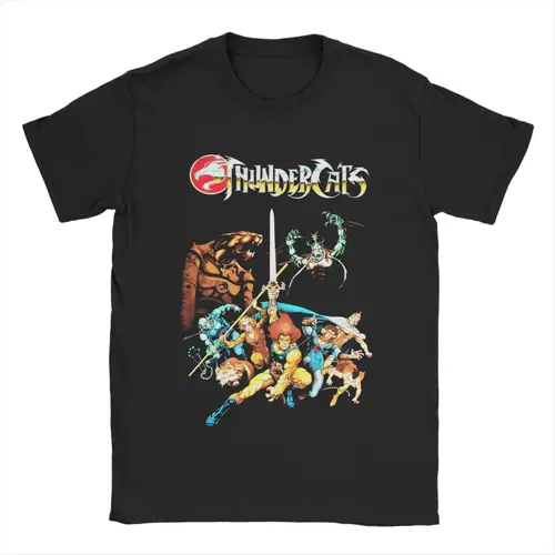 Camisetas de Thundercats con imagen Original para hombre y mujer, camisetas Retro de dibujos animados 100% de algodón, camiseta de manga corta, recién llegada