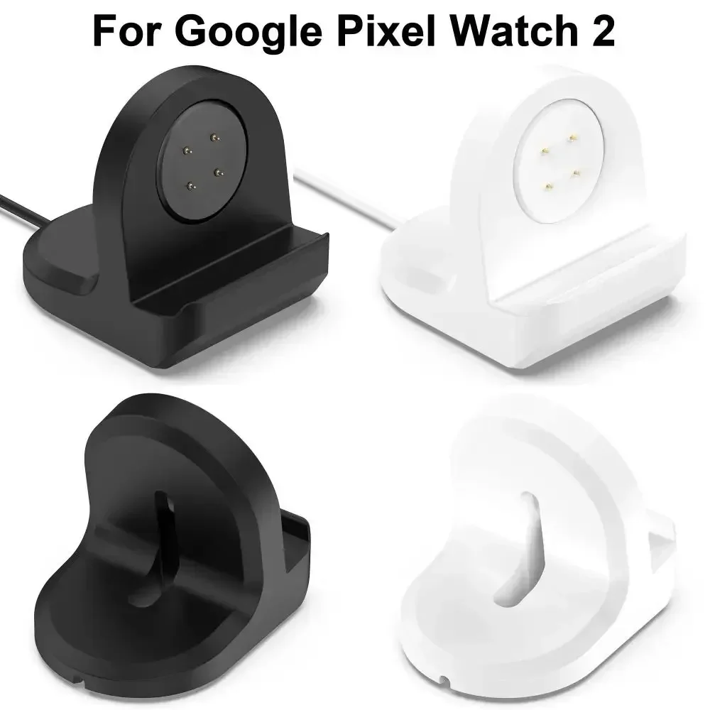 Silicone Charger Cradle Dock Wireless Charger Stand Dock Bracket for Google Pixel Watch 2 3 Smart Watch Charging Base
