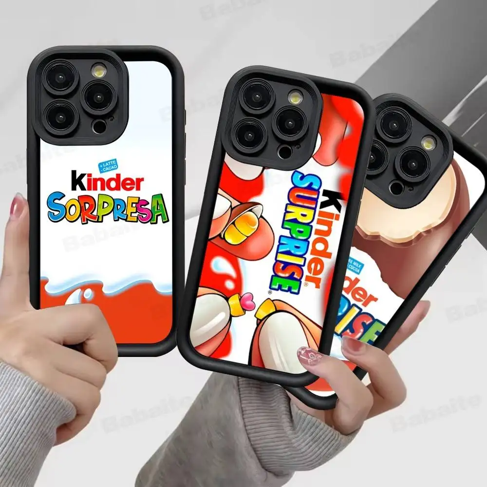 Funda para Teléfono Trolly Egg KINDER JOY Surprise para iPhone 17 16 Pro Max 15 14 13 12 11 Plus, Cubierta de TPU Suave
