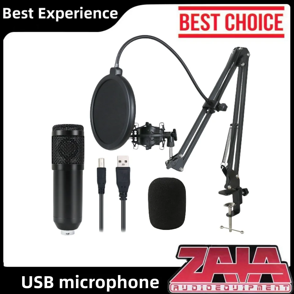 

Platform Live Streaming Karaoke Microphone High-Definition Recording Live Streaming Computer Desktop Capacitor Microphone USB se