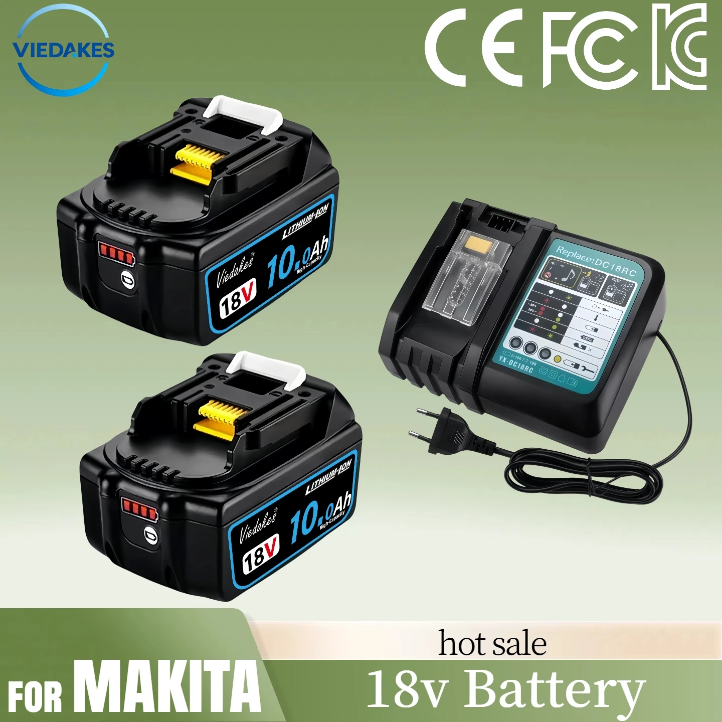 La batterie de remplacement 18V 12AH convient à la batterie Makita 18V ▶ BL1850 BL1860 ◀ , la batterie préférée pour les outils électriques 18V ↗