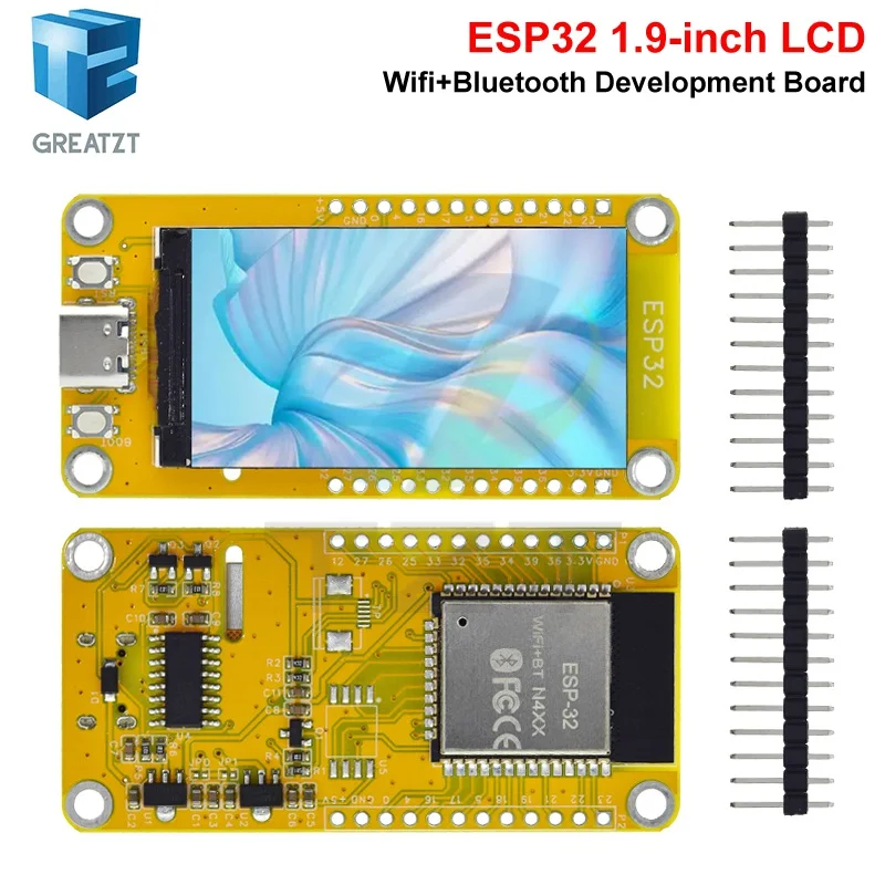 1-2-4pcs-esp32-hmi-4m-flash-para-arduino-lvgl-wifi-bluetooth-ch340-tela-inteligente-de-19-polegadas-170-320-modulo-lcd-tft-ips-de-19-polegadas
