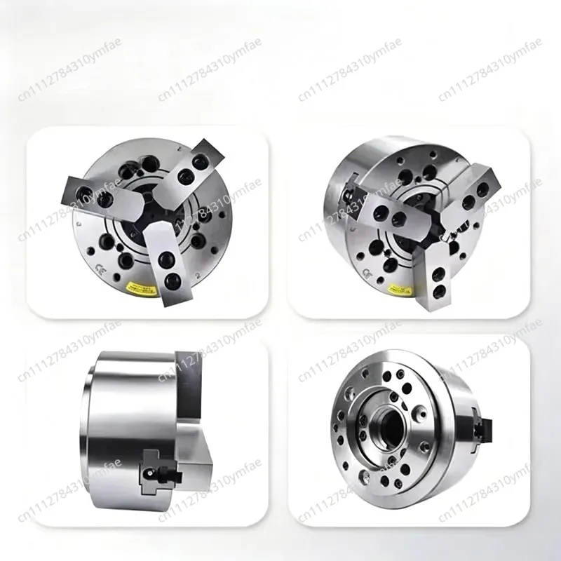 Standard 6-inch hollow medium solid 46 machine 160 6-inch hydraulic chuck pressure power chuck three claws full set