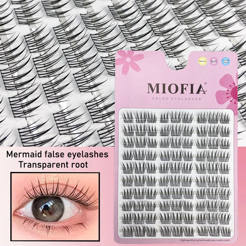 1 caja con 90 racimos de pestañas postizas negras naturales estilo manga, pestañas de anime, extensión de pestañas de gran capacidad, maquillaje chino 6