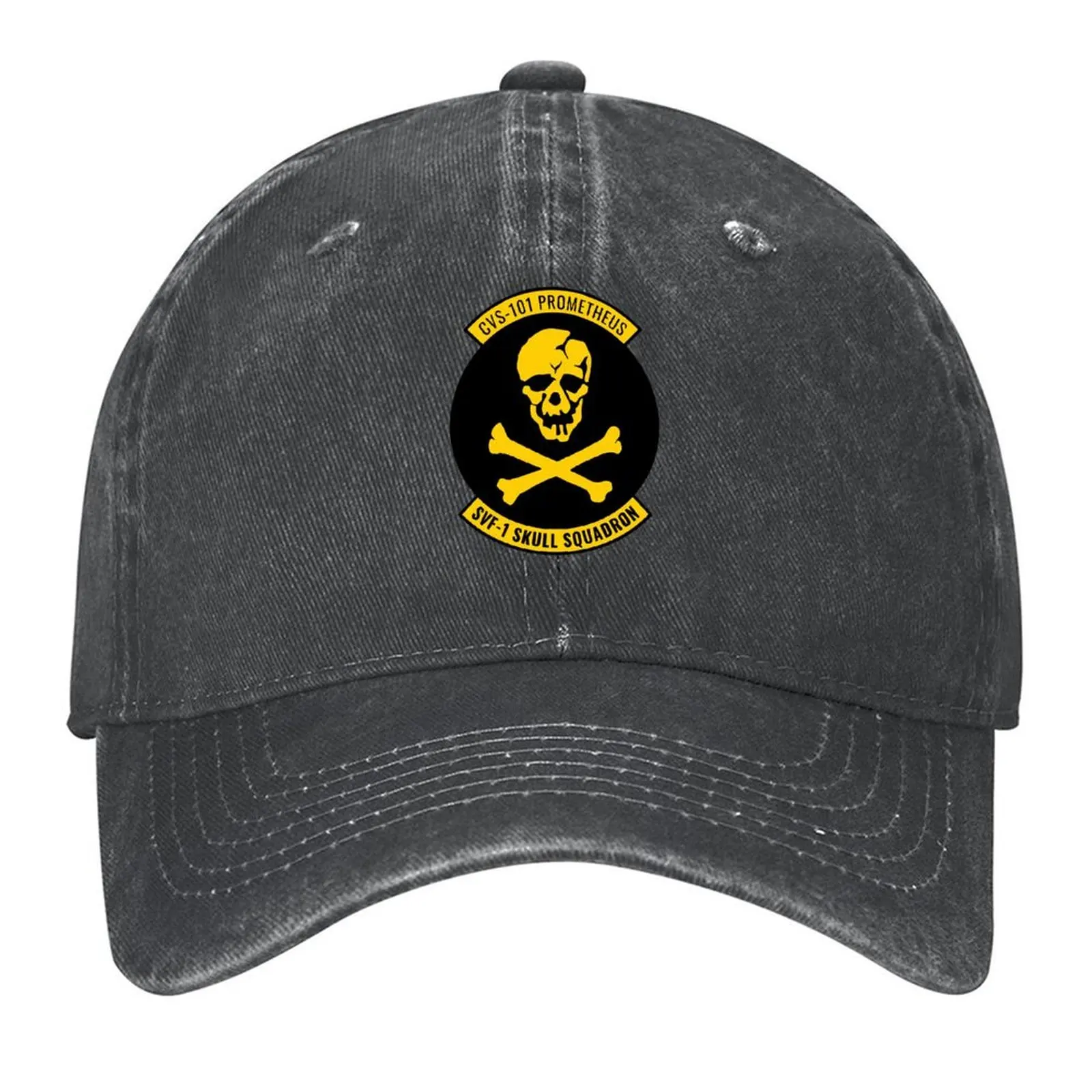 

CVS-101 Prometheus SVF-1 Skull Squadron Patch Бейсбольная кепка Роскошная кепка с термокозырьком черная шляпа для гольфа оригинальные женские кепки мужские
