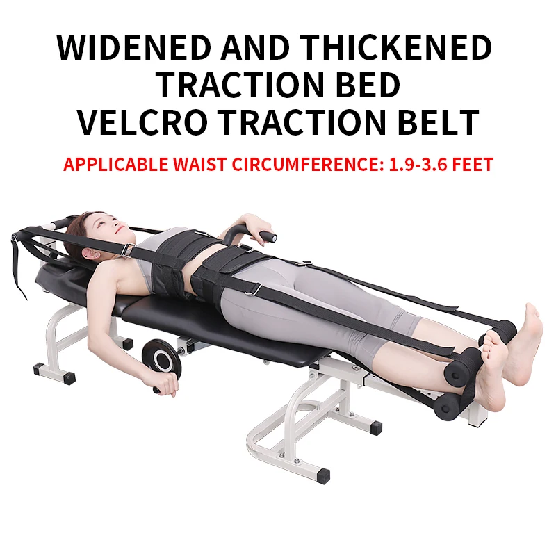 New PU Leather Medical Lumbar Pain Tensioner Back Hospital Same Pattern Traction Bed Cervical and Lumbar Traction Bed