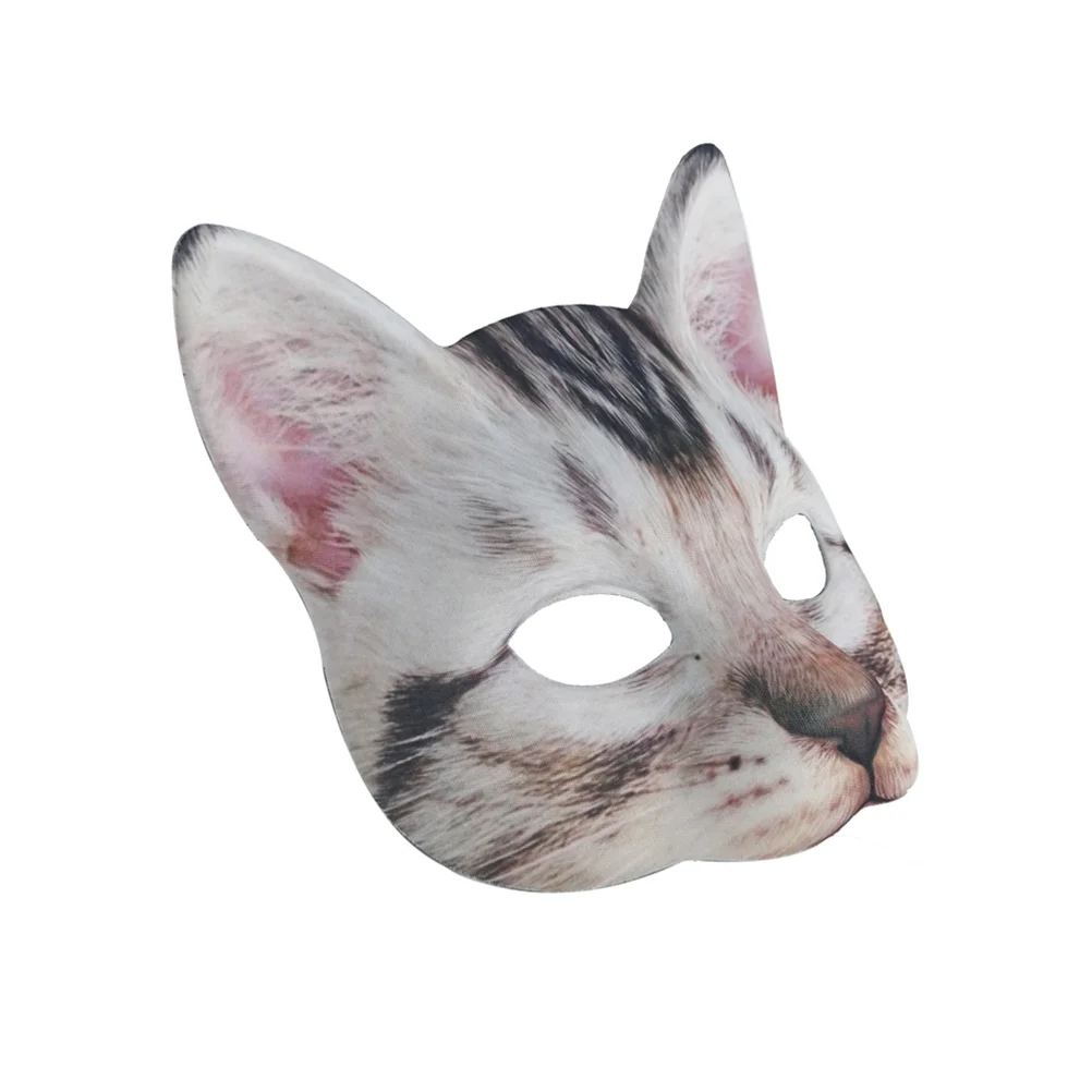 Halloween Mask Costume Masquerade Cat Face Half Eyes Makeup Cosplay Child