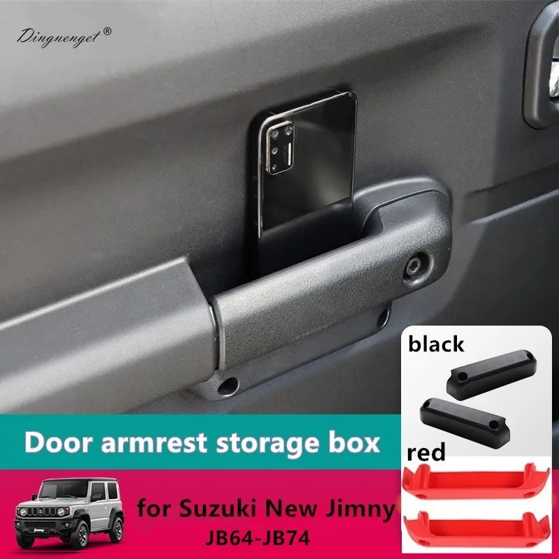 2 Stück Innentürgriff Aufbewahrungsbox Tür Armlehne Aufbewahrungsbox Innenmodifikation passend für Suzuki Jimny JB64/JB74 Vordertür