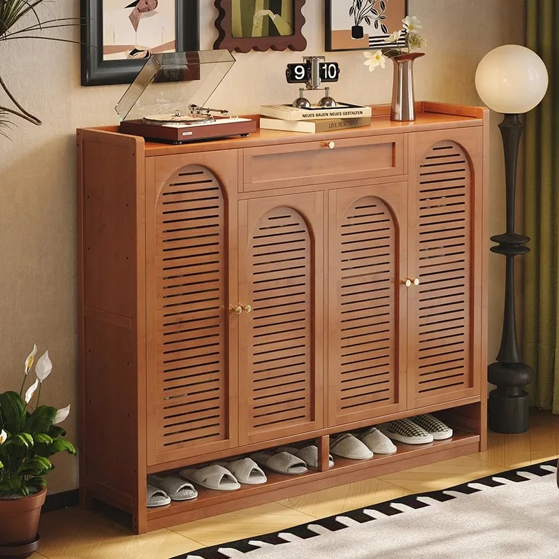 Luxury Bedroom Shoe Cabinet Storage College Dorm Essentials Shoe Shelf Mobile Wooden Box Designer Gabinete Entrance Furniture