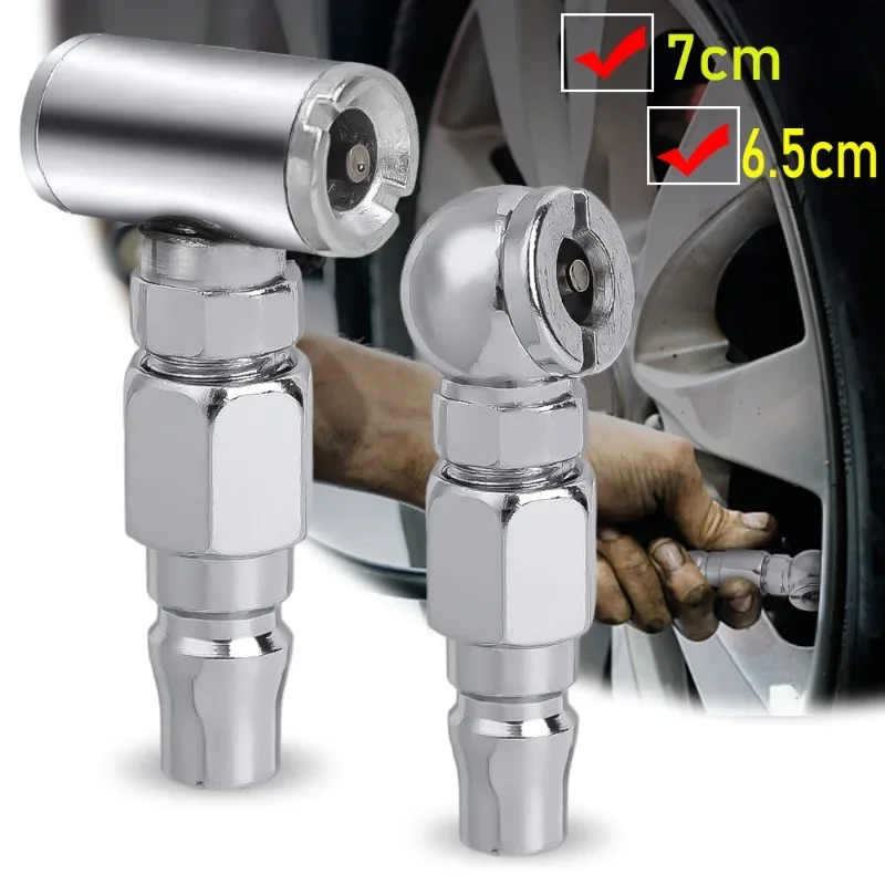 

Single / Double Head Inflator Dedicated Pump Cars Trucks Motorcycles Universal Tire Pressure Gauge Nozzle Tool Auto Accessories