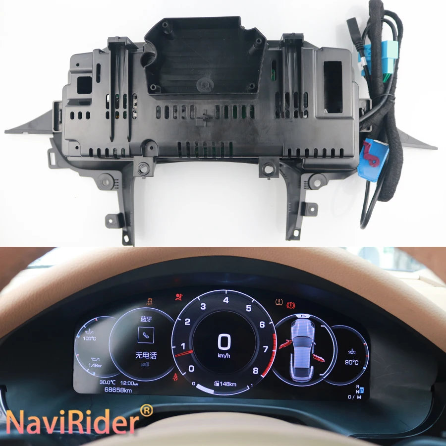 أحدث أداة العنقودية الرقمية للسيارة الأصلية لعام 2025 لبورشه كايين باناميرا 2010-2024 لوحة قياس سرعة LCD #4