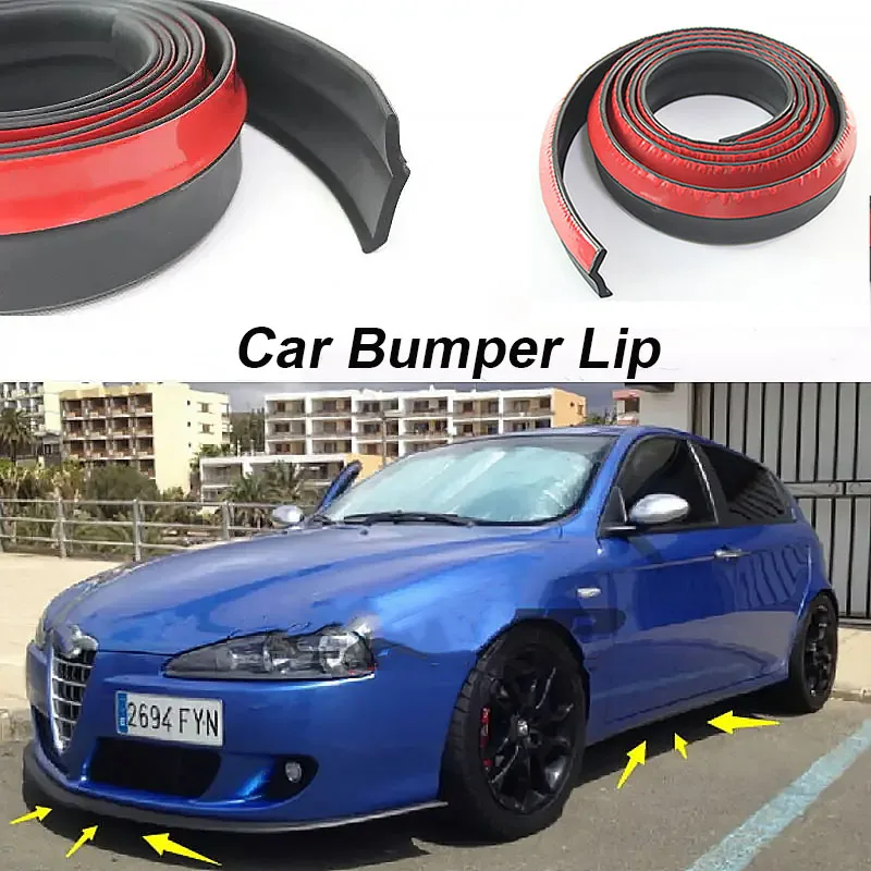 Car Bumper Lip Deflector Lips For Alfa Romeo Giulietta 940 GT MiTo AR Furiosa Car Front Spoiler Skirt Car Tuning Body Kit Strip