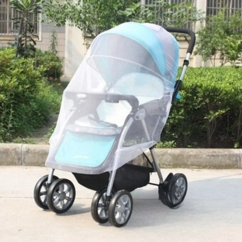 Baby Stroller Mosquito Net Pushchair Cart Insect Shield Net Mesh Safe Infants Protection Mesh Cover Baby Stroller Accessories