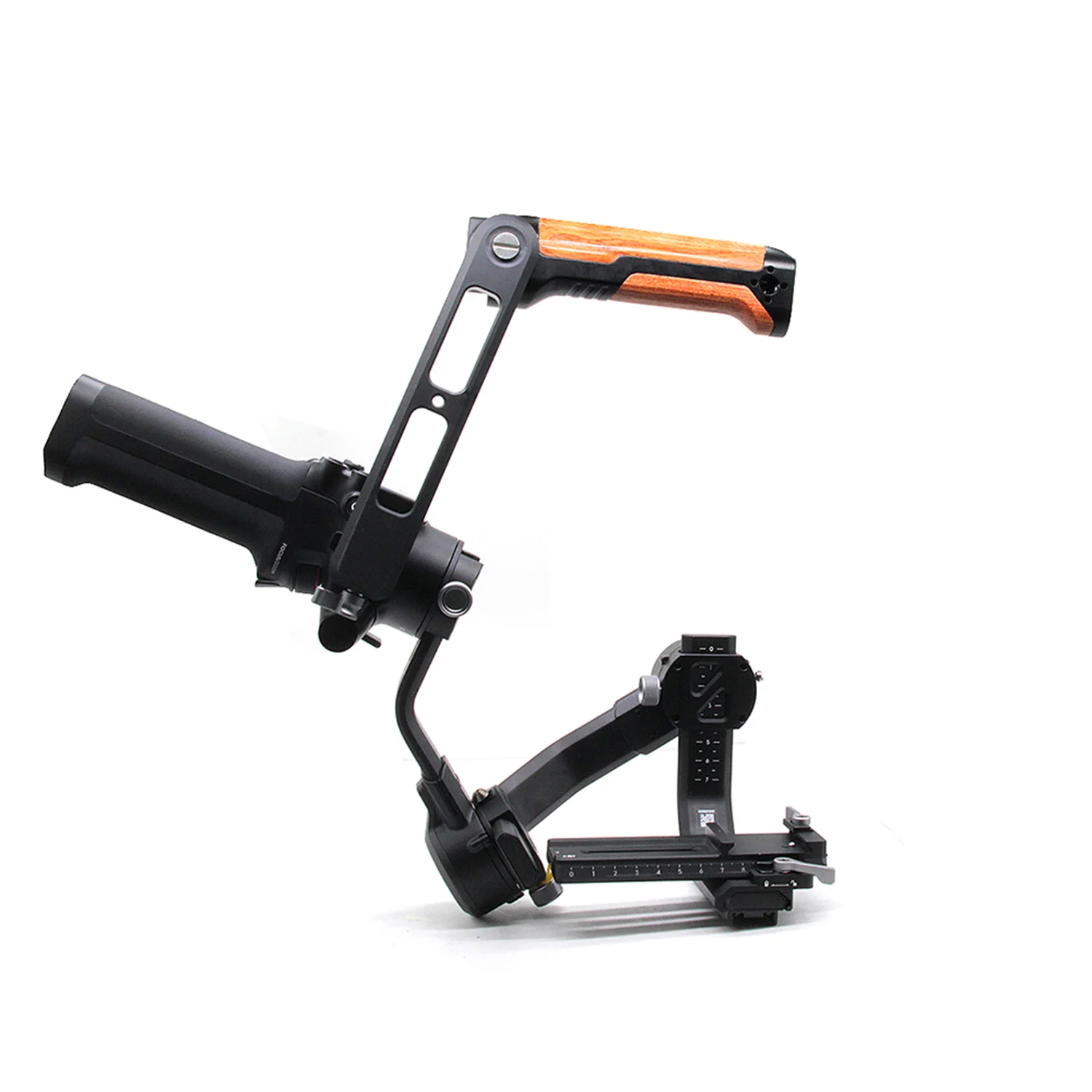 Wooden Handle for ZHIYUN Weebill LAB S SLR Universal Hand Grip with Alai Locating Hole Extended Bar for Zhiyun Stabilizer