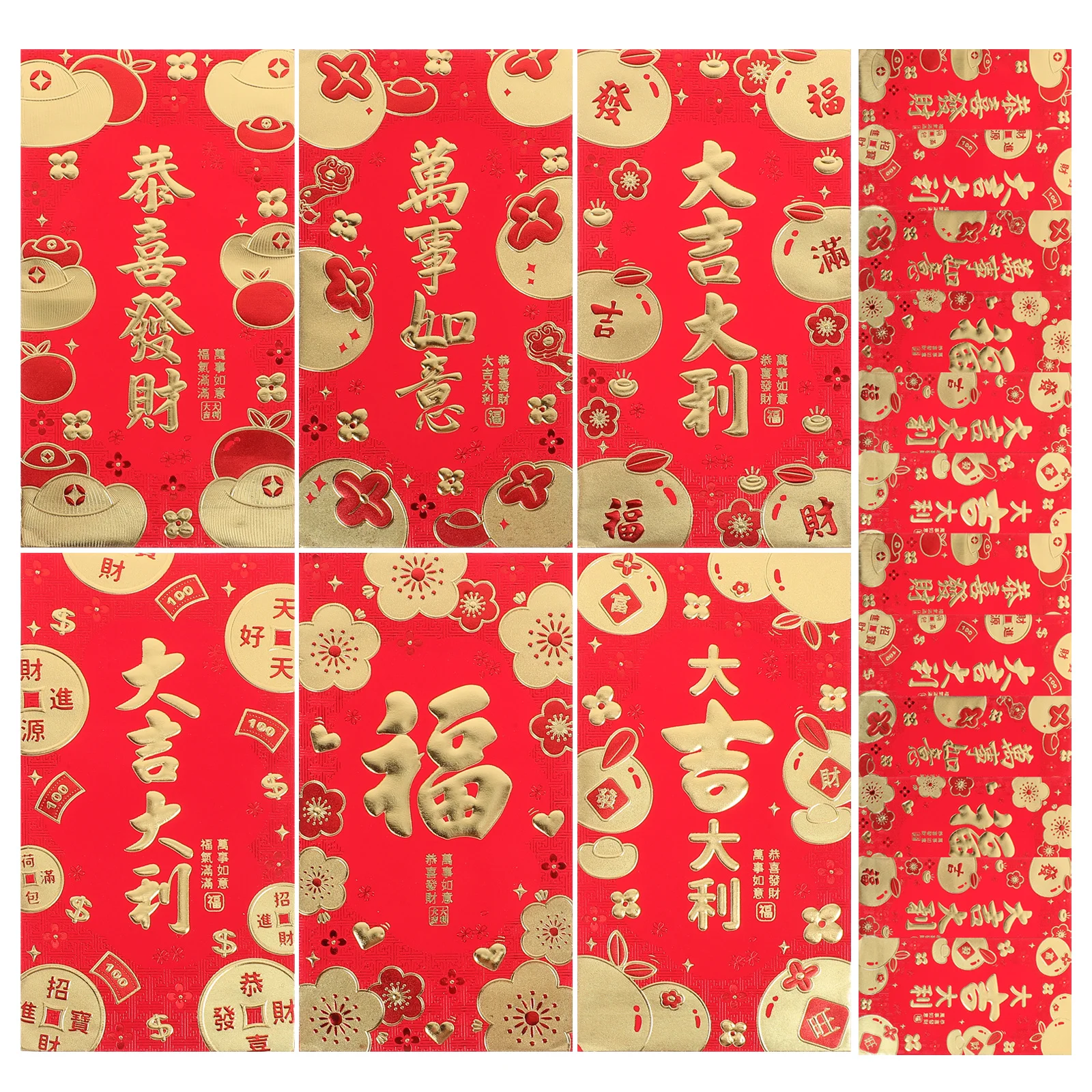 

10 Bags Cartoon Snake Red Envelopes 2025 New Year Themed Red Packets for Spring Festival Lucky Money Cash Envelopes