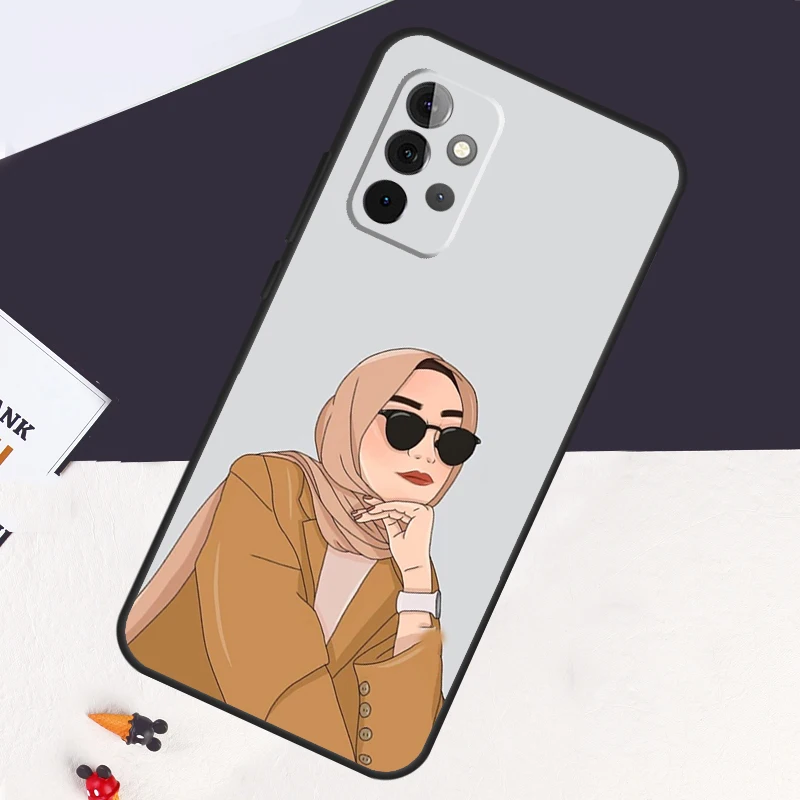 Muslim Islamic Arabic Hijab Gril Case For Samsung Galaxy A54 A34 A14 A52S A12 A22 A32 A52 A50 A51 A71 A13 A53 A33 Cover