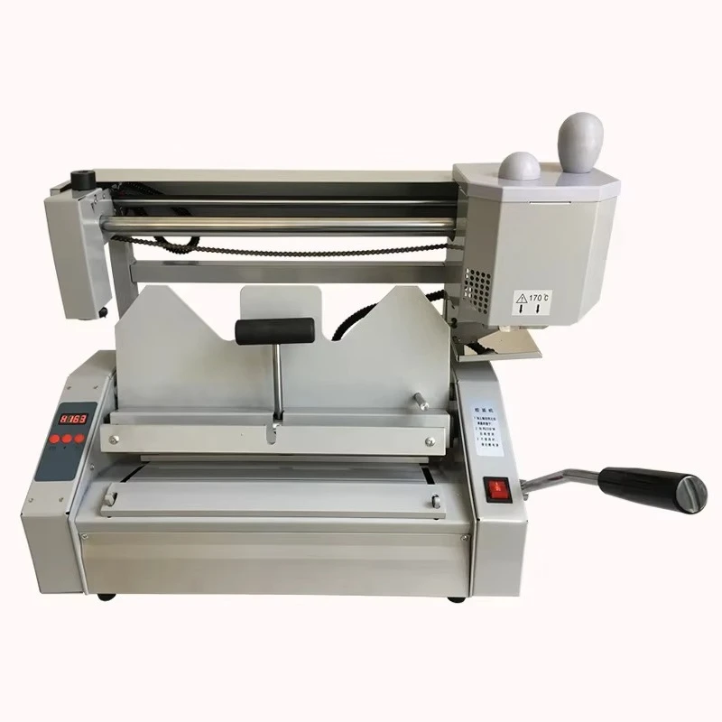 2026-Wireless Hot Melt Manual Desktop Small Binding Machine Creasing Paper Cutting Machine Tender Book Binding Machine