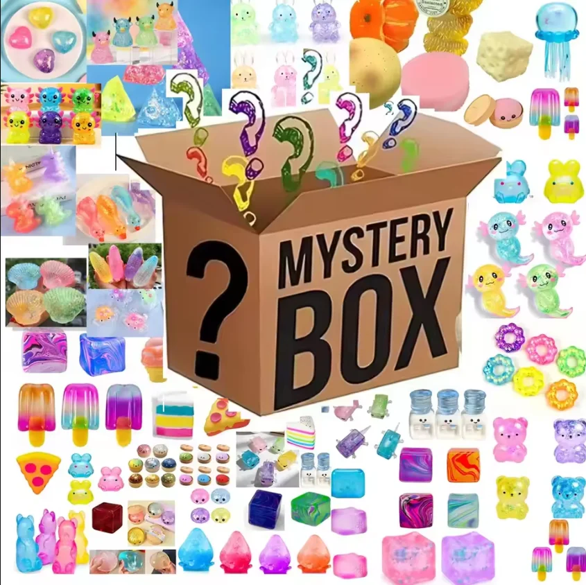 2026  Surprise Box Toys Novelty Stress Relief Assorted Squishy Figures Blind Box Fun Mystery Fidget Stress Relief Surprise