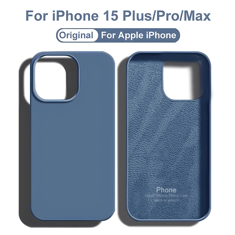 Funda de silicona de lujo a prueba de golpes para Apple iPhone15 14 13 12 11 Pro Max fundas de teléfono para 13 12 Mini X XS XR 6 7 8 14 15 Plus