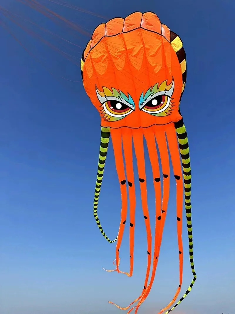 Shipping 800cm octopus kites flying for adults kites inflatable toys wind kites large kite reel pilot kite lifter outside toys