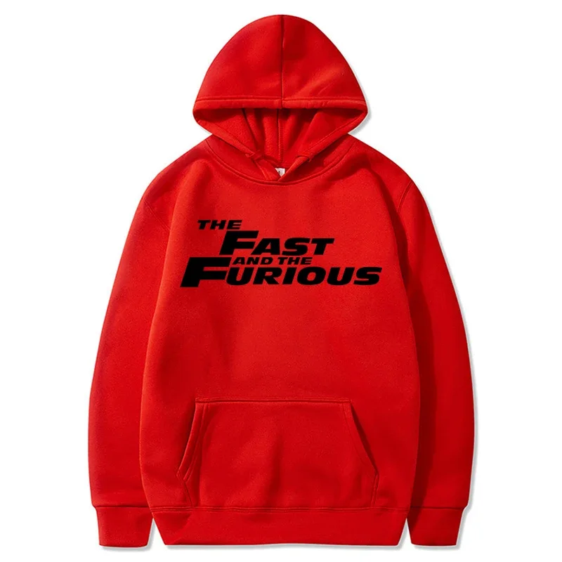 The Fast And The Furious Hoodies Men Fashion Letter Graphic Printed Sweatshirts Women Causal Harajuku Streetwear Hooded Pullover