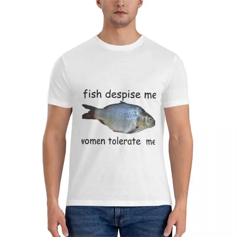 Fish despise me women tolerate me lesbian hat Classic T-Shirt mens t shirts pack plain t-shirt