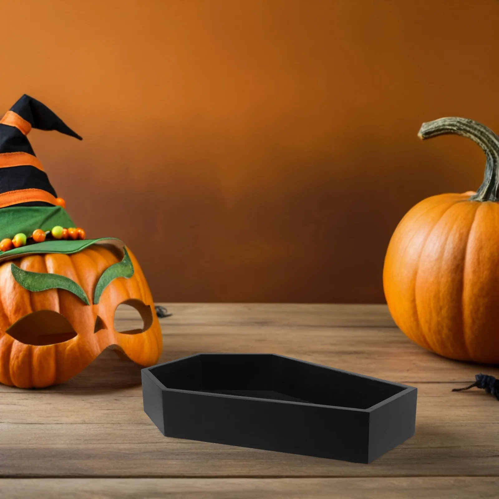 Coffin Shaped Platter Candy Servers Halloween Bowl Jewelry Dish Charcuterie Board