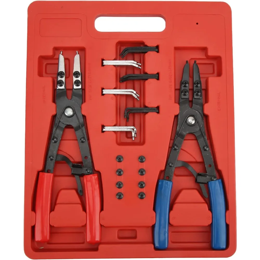 

Набор плоскогубцев Acouto, 2 шт., универсальные сверхмощные плоскогубцы для внутренних и внешних стопорных колец, набор металлических плоскогубцев для ремонта автомобиля тоже