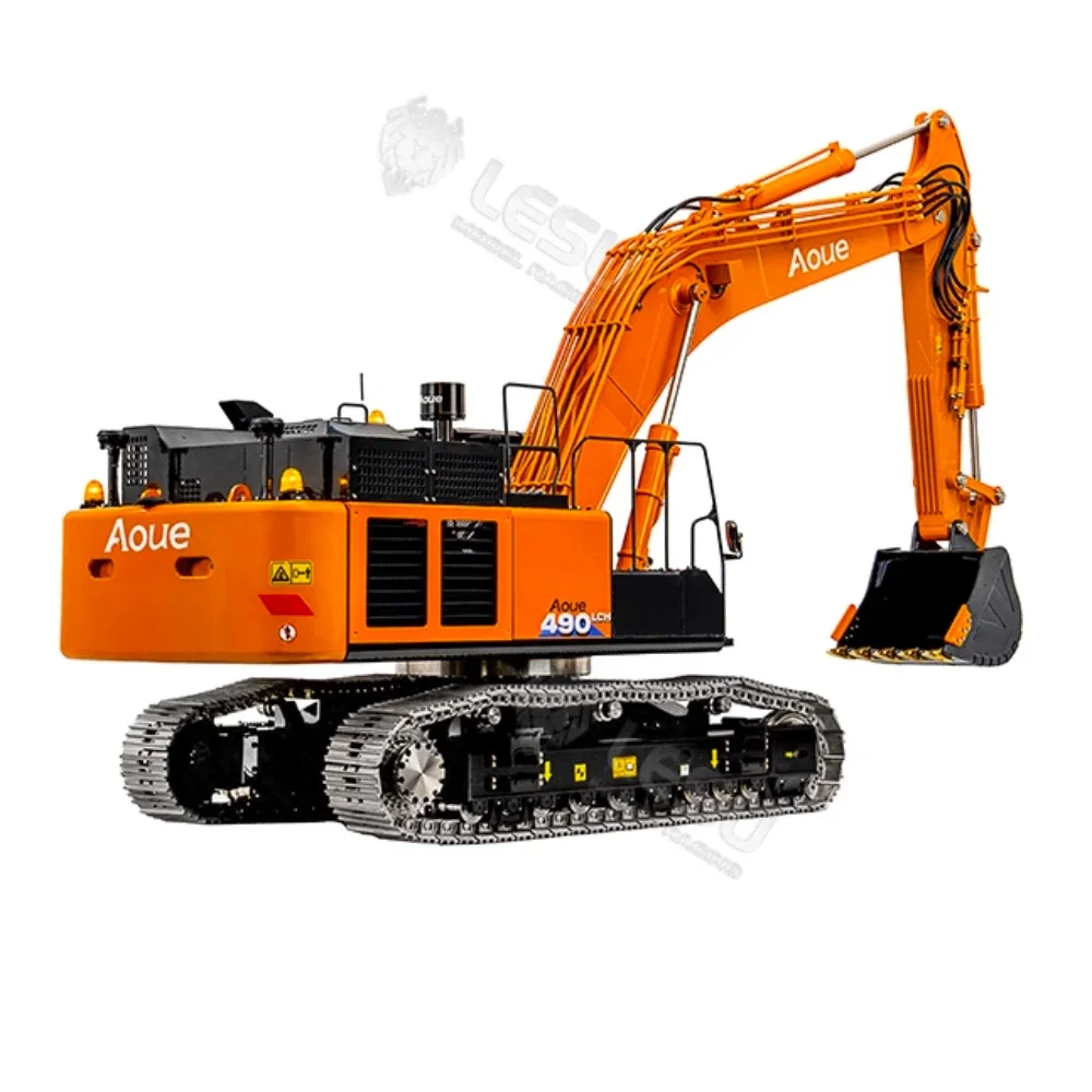 LESU 490 RC حفارة 1/14 الهيدروليكية RC حفارة الثقيلة الهندسة المعادن نموذج Aoue ZX490 التحكم عن بعد حفارة الصبي لعبة