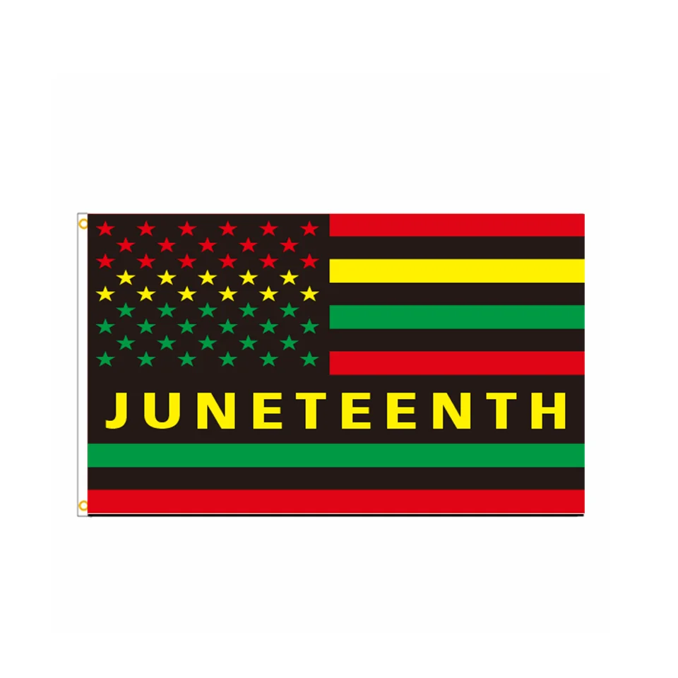 Juneteenth 1865 Freedom Flag 2x3ft 3x5ft Polyester Black History Month Celebration Banner Indoor Outdoor Yard Home Wall Decor