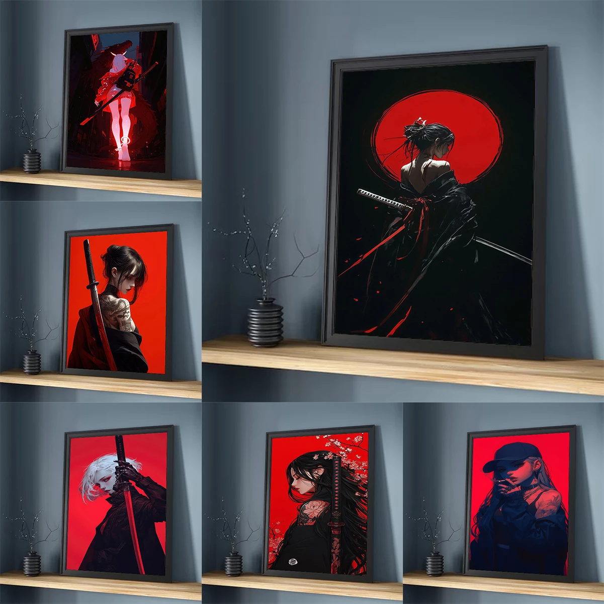 

Sexy Beauty Anime Tattoo Girl Poster Home Interior Decoration Room Decor Man Decorative Sheets Wall Pictures Art Mural Paintings